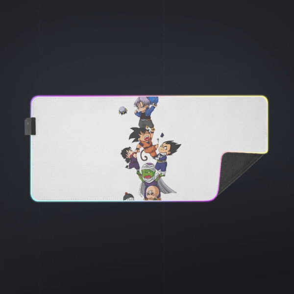 Dragon Ball Z Cute Adorable Chibi DBZ Characters White cool LED  Mouse Pad