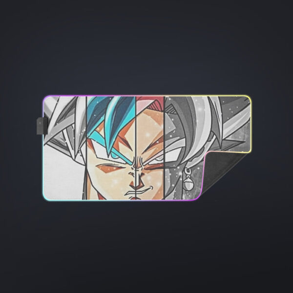 Dragon Ball Super All Super Saiyan Goku Forms cool LED  Mouse Pad