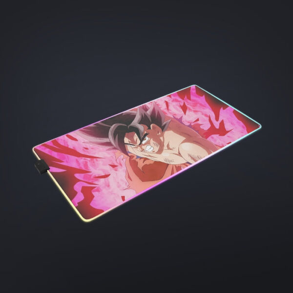 Dragon Ball Super Bruised Goku Red Kaioken Streetwear cool LED Mouse Pad