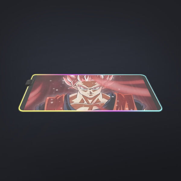 Dragon Ball Son Goku Super Saiyan Rose Portrait Cool LED Gaming Mouse Pad