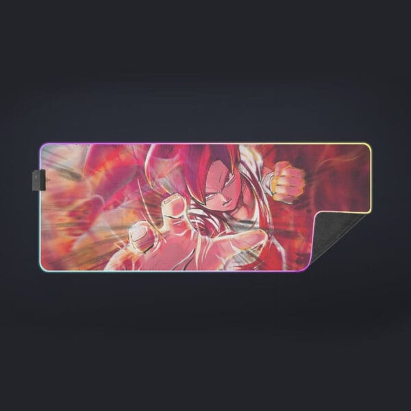 Dragon Ball Z Son Goku Super Saiyan Rose Blue Aura cool LED Mouse Pad