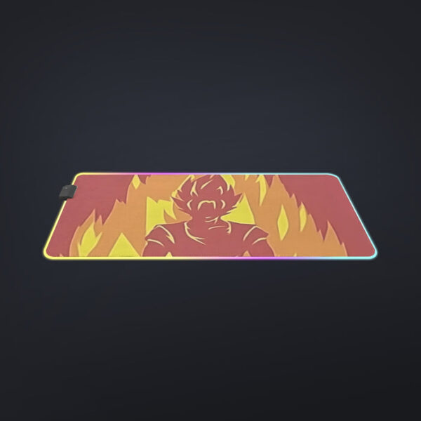 Dragon Ball Z Son Goku On Fire Its Okay To Be Super Saiyan cool LED Mouse Pad