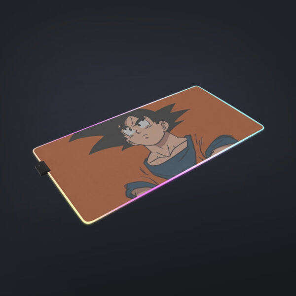 Goku Orange Minimalistic Background  cool LED Mouse Pad