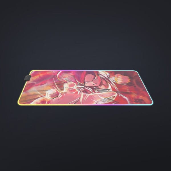 Dragon Ball Z Son Goku Super Saiyan Rose Blue Aura cool LED Mouse Pad