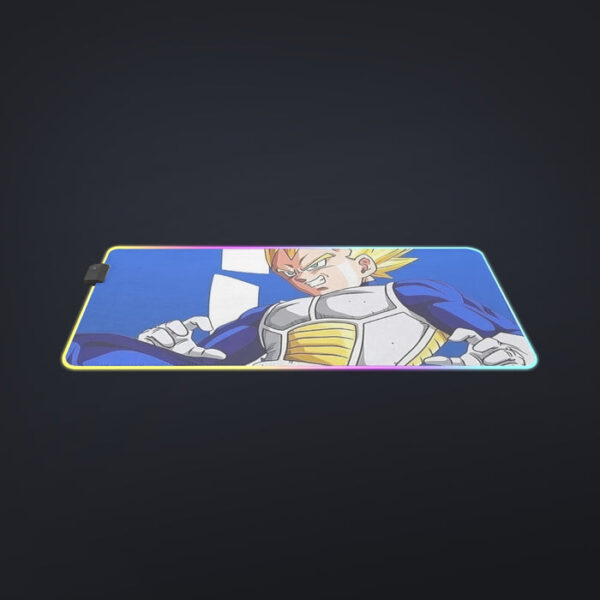 Vegeta With Background Word Dragon Ball cool LED  Mouse Pad