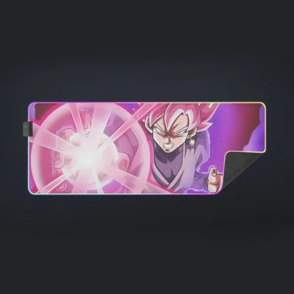 Goku Black Zamasu Super Saiyan Rose Powerful Aura Skills Dope cool LED Mouse Pad