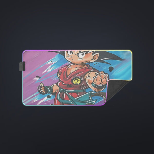 Dragon Ball Z  Kid Goku Graffiti Painting cool LED Mouse Pad