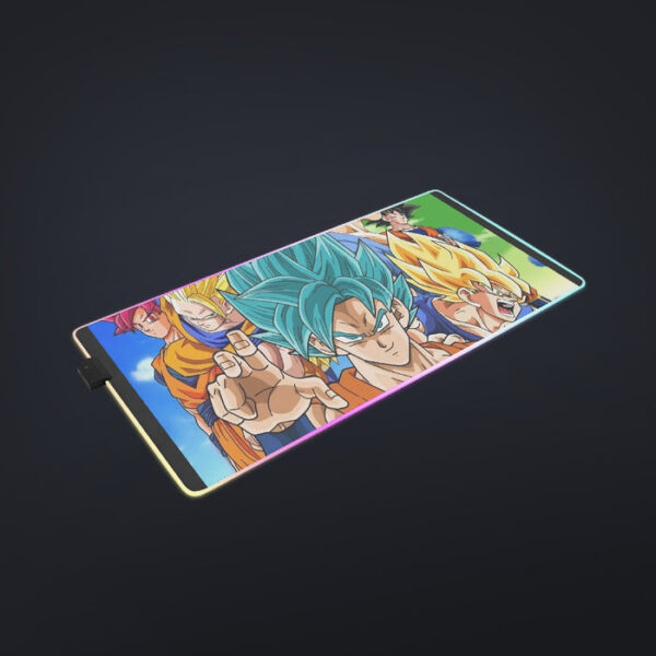 DBZ Goku Saiyan God Blue SSGSS Whis Symbol Cool Design cool LED  Mouse Pad