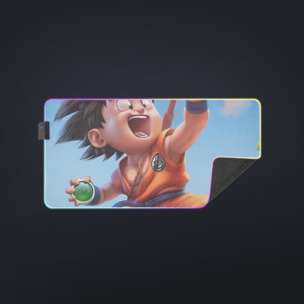 Dragon Ball Goku Kid Ride Flying Nimbus Cute Dope Streetwear cool LED Mouse Pad