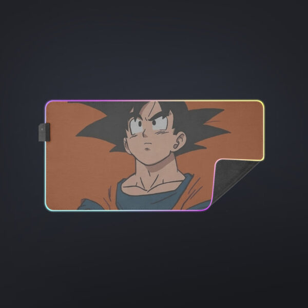 Goku Orange Minimalistic Background  cool LED Mouse Pad