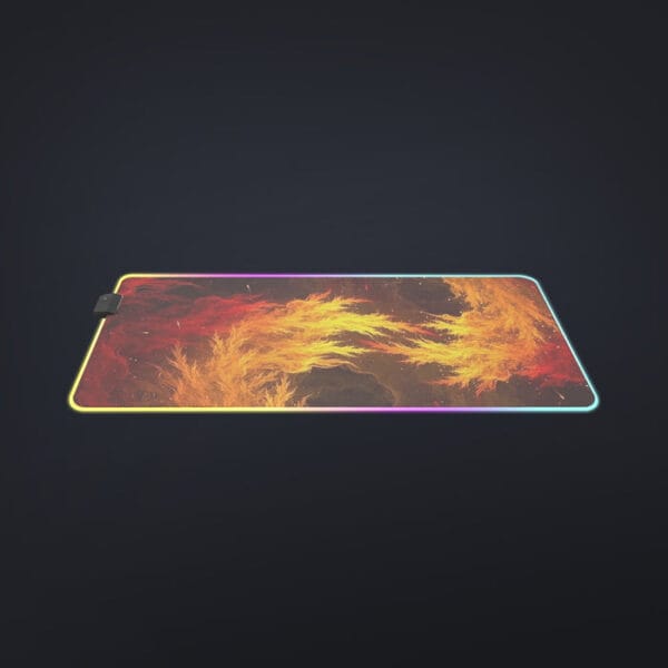 Dragon Ball Z Super Saiyan Orange Aura Dope Streetwear Cool LED Mouse Pad