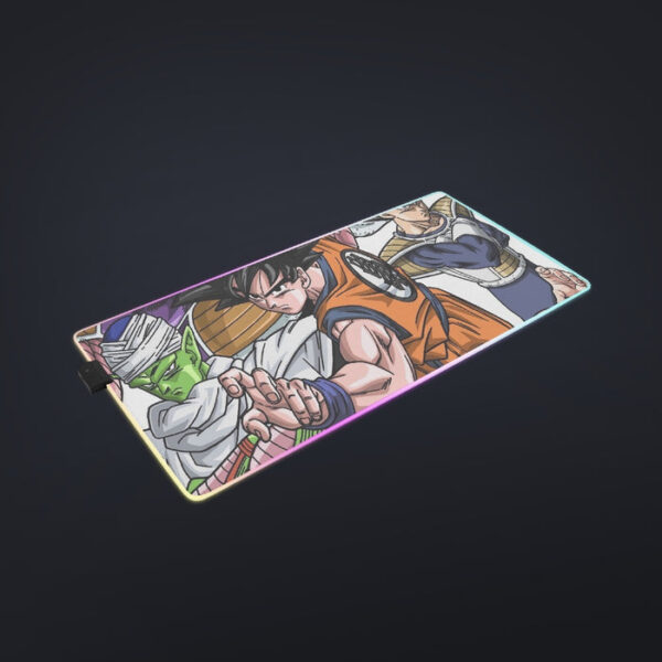 DBZ Goku Fighting Stance Gohan Piccolo Krillin Vegeta Frieza Color cool LED Mouse Pad