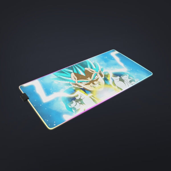 Dragon Ball Blue Vegeta Super Saiyan God Kamehameha cool LED Mouse Pad