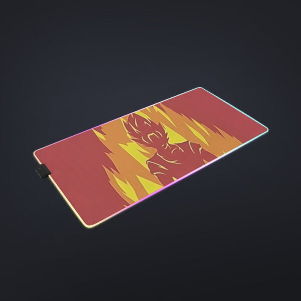 Dragon Ball Z Son Goku On Fire Its Okay To Be Super Saiyan cool LED Mouse Pad