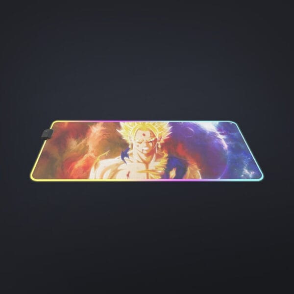 Dragon Ball Z Vegito Super Saiyan Angry Bruised Dope Cool LED Mouse Pad