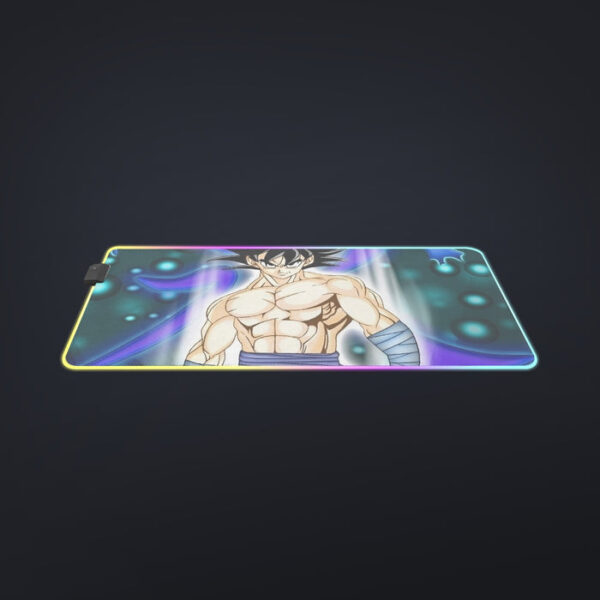 DBZ Goku Muscular Saiyan Vibrant Background Art Style cool LED  Mouse Pad