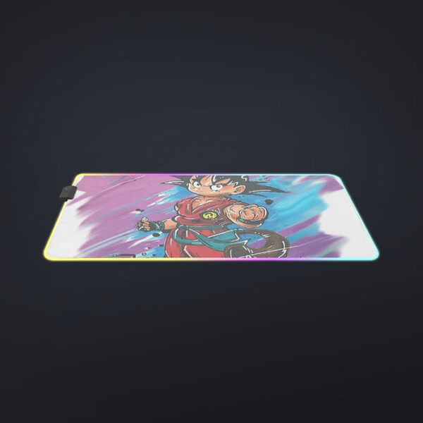 Dragon Ball Z  Kid Goku Graffiti Painting cool LED Mouse Pad