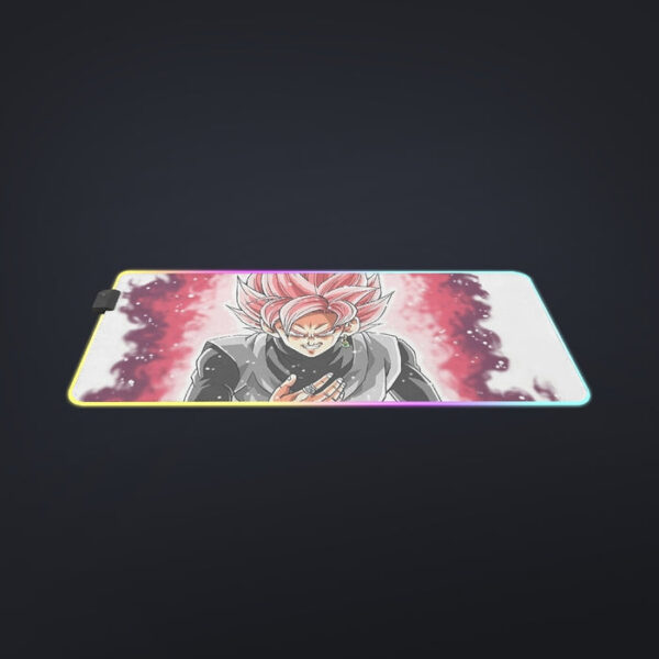 Dragon Ball Super Black Goku Rose 2 Super Saiyan Grin cool LED Mouse Pad