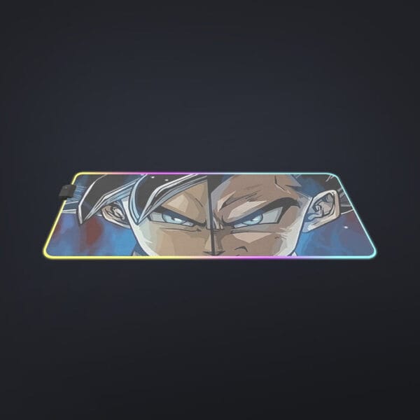 Dragon Ball Z Shirt  SSJ Goku x SSJ Vegeta Fusion cool LED Mouse Pad