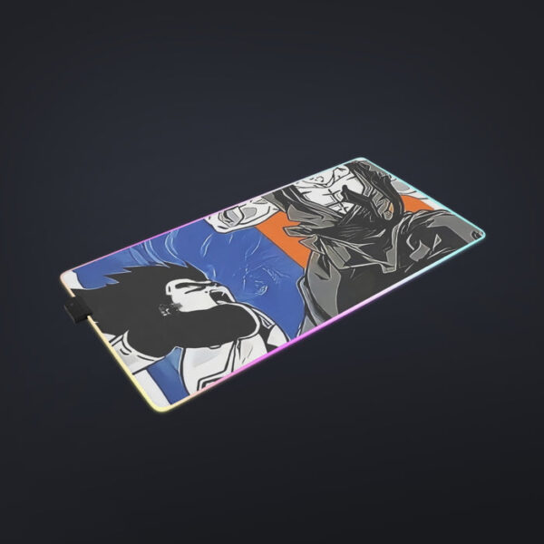 Red Goku And Blue Vegeta Fight Dragon Ball Z cool  LED  Mouse Pad