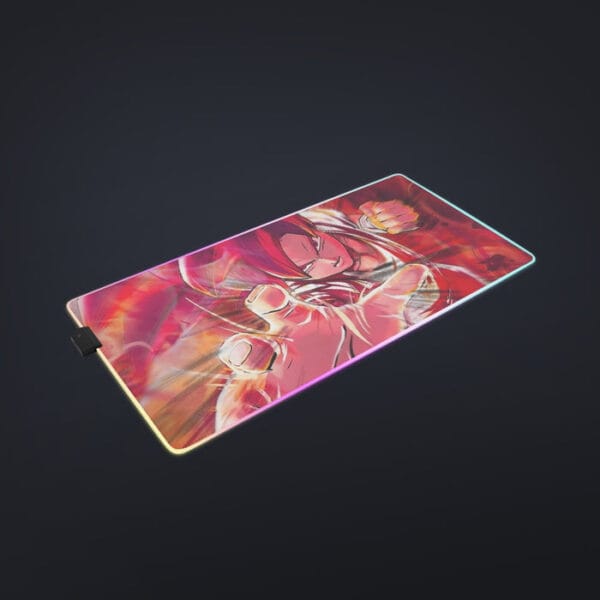 Dragon Ball Z Son Goku Super Saiyan Rose Blue Aura cool LED Mouse Pad