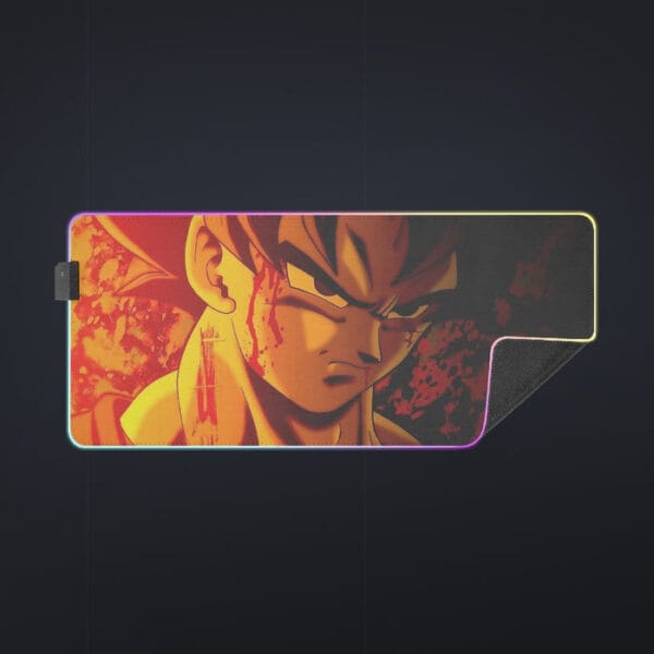 Dragon Ball Z Pissed Serious Son Goku Dope Orange cool LED Mouse Pad