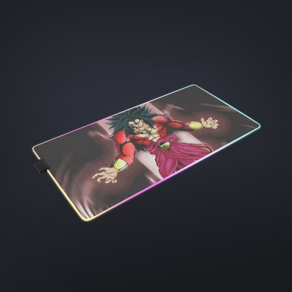 Dragon Ball Z Legendary Super Saiyan Broly 4 Dope Aura cool LED Mouse Pad