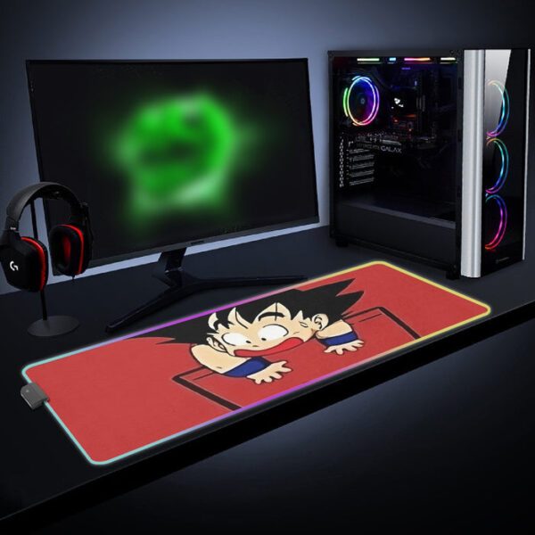 Dragon Ball Cute Goku Kid Pocket Simple Design Streetwear cool LED Mouse Pad