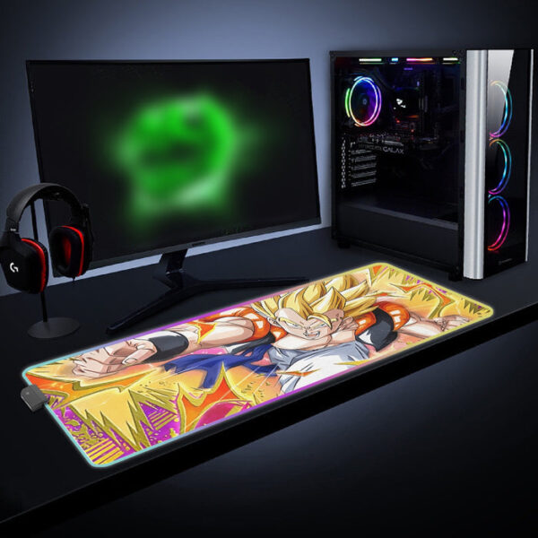 Dragon Ball Super Gogeta Outshining Darkness Cool cool LED Mouse Pad