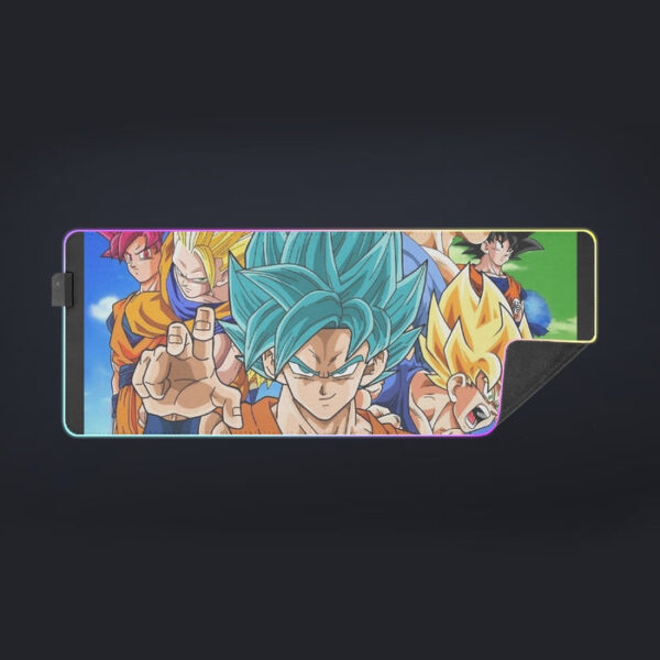 DBZ Goku Saiyan God Blue SSGSS Whis Symbol Cool Design cool LED  Mouse Pad