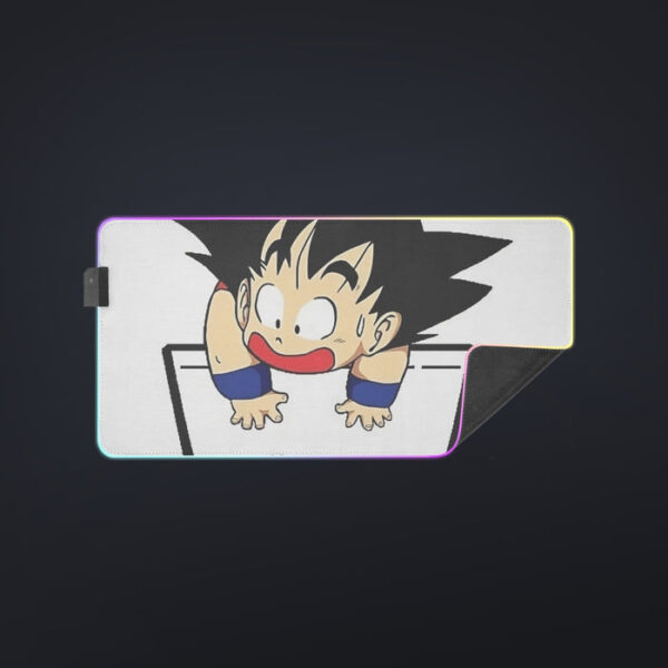 Smiling Goku On Pocket Of Dragon Ball Z LED Mouse Pad