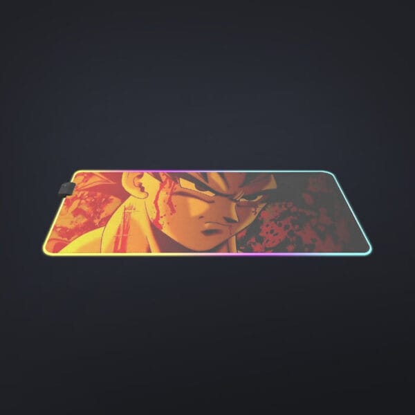 Dragon Ball Z Pissed Serious Son Goku Dope Orange cool LED Mouse Pad