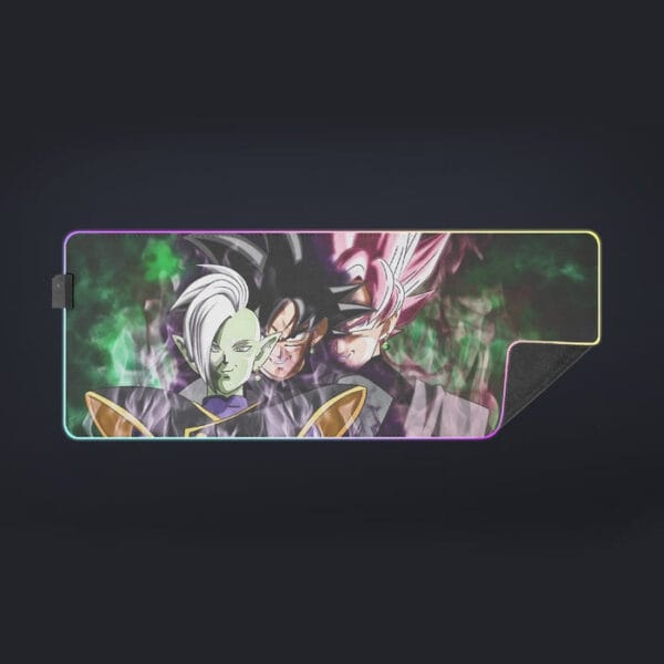 Dragon Ball Super Zamasu Goku Black Goku Rose Cool LED Mouse Pad