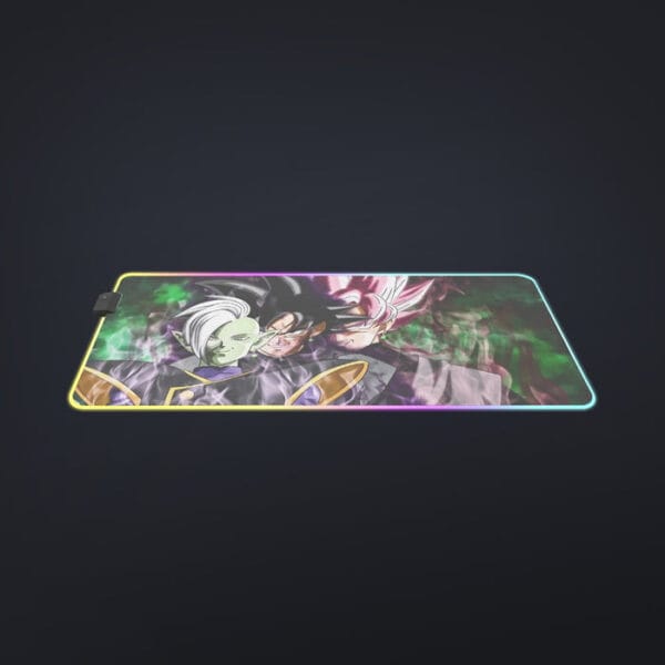 Dragon Ball Super Zamasu Goku Black Goku Rose Cool LED Mouse Pad