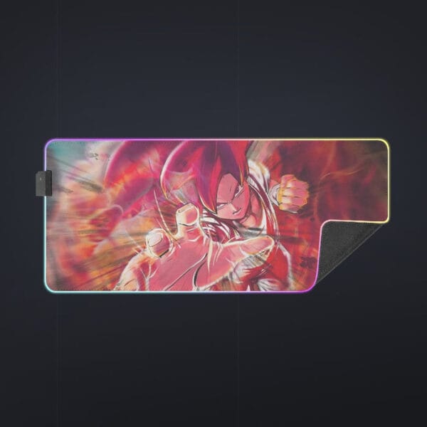 Dragon Ball Z Son Goku Super Saiyan Rose Blue Aura cool LED Mouse Pad