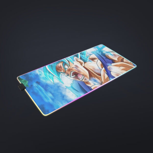 Dragon Ball Goku Blue Kaioken Ultra Instinct Epic 3D cool LED Mouse Pad