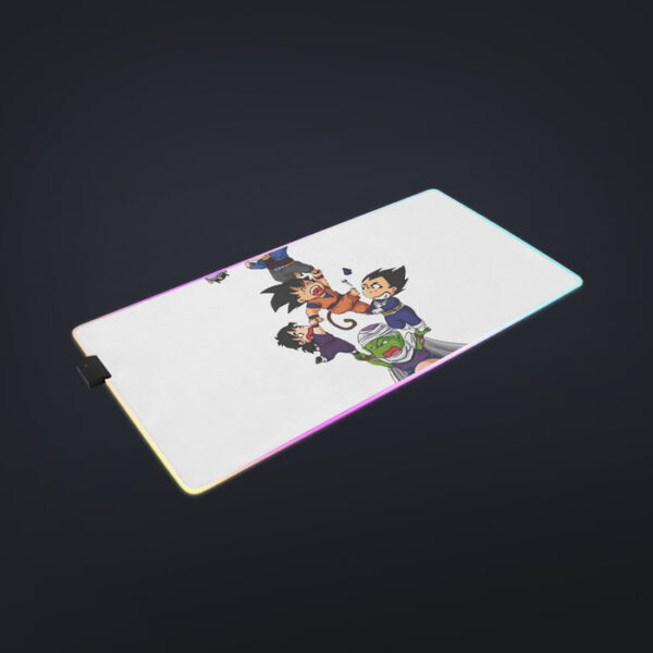 Dragon Ball Z Cute Adorable Chibi DBZ Characters White cool LED  Mouse Pad