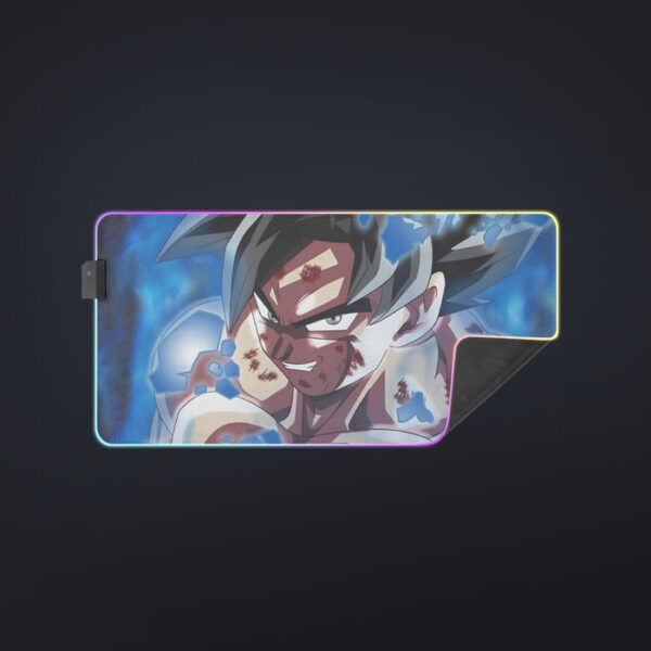 Dragon Ball Super Goku Blue Ultra Instinct Dope Grin cool LED Mouse Pad