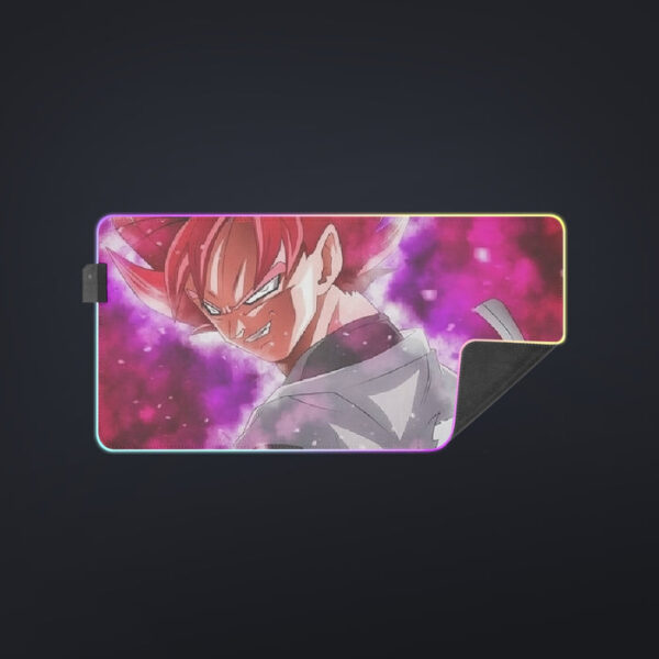 Dragon Ball Super Black Goku Rose Impaled Trunks Sword cool LED Mouse Pad