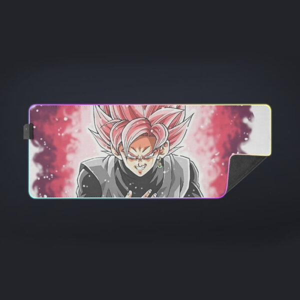 Dragon Ball Super Black Goku Rose 2 Super Saiyan Grin cool LED Mouse Pad