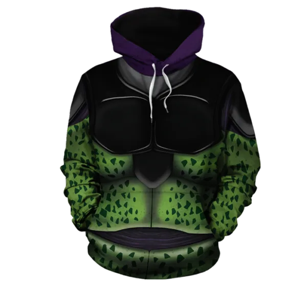 DBZ Classic Body Armor Suit Of Bio-Android Cell Hoodie