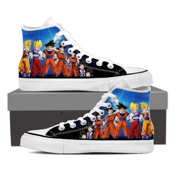 DBZ Goku Super Saiyan Transformations Shoes