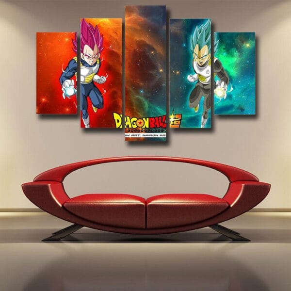Dragon Ball Super Canvas  SSJ God Vegeta x SSGSS Vegeta