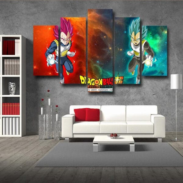Dragon Ball Super Canvas  SSJ God Vegeta x SSGSS Vegeta