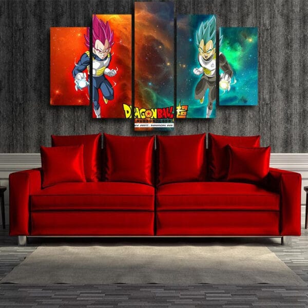 Dragon Ball Super Canvas  SSJ God Vegeta x SSGSS Vegeta