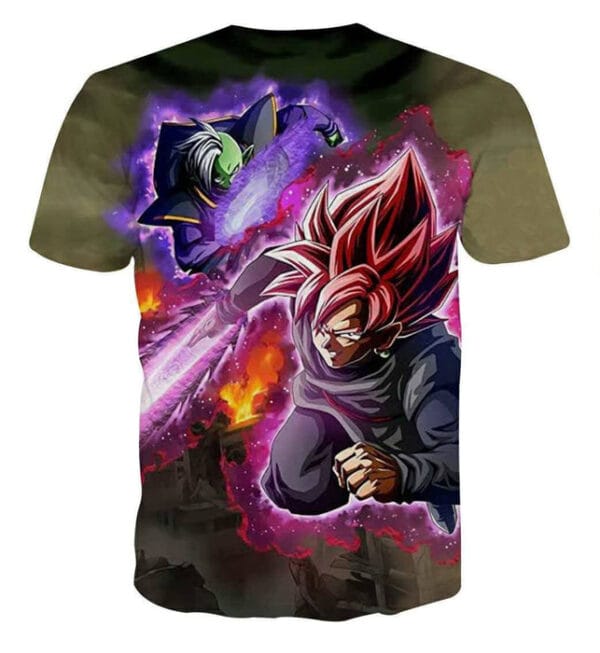 DBZ Goku Black Zamasu Super Saiyan Rose Dope Vibe T-Shirt