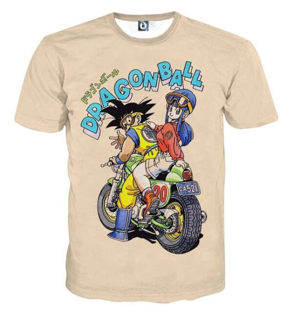 DBZ Goku Chi Chi Biker Motorbike Glasses Cool Design Streetwear T-Shirt