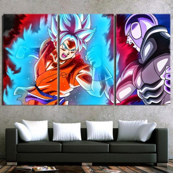 Dragon Ball Super  SSJ Blue Goku Vs Hit Canvas