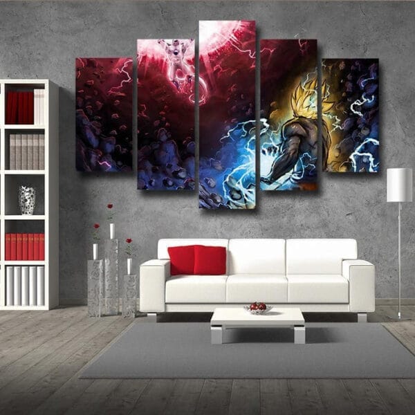 Dragon Ball Z  Frieza Death Ball Vs SSJ 2 Goku Canvas