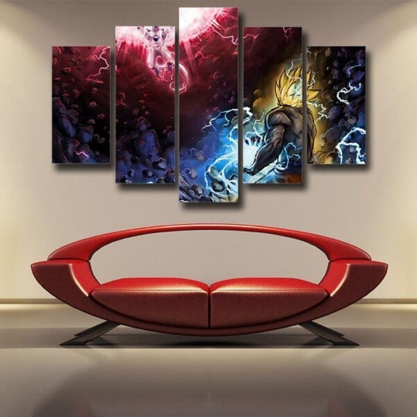 Dragon Ball Z  Frieza Death Ball Vs SSJ 2 Goku Canvas